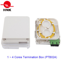 FTTH 1 Porta Optical Micro Caixa de Terminação para adaptadores Sc